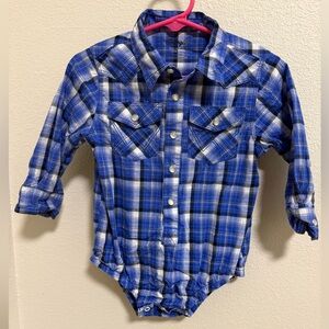Wrangler Baby Cotton Pearl Snap Onesie